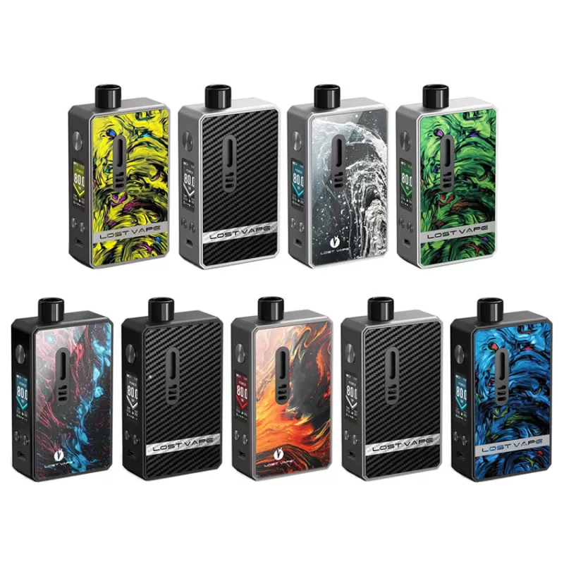 Lost Vape Gemini Hybrid Pod Mod Kit 80W - SS-Carbon Fiber