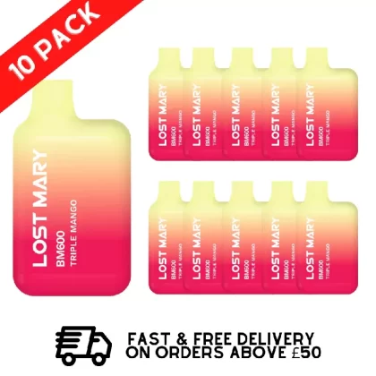 Triple Mango – Lost Mary 600 Puff Bars Pack Of 10 BM600
