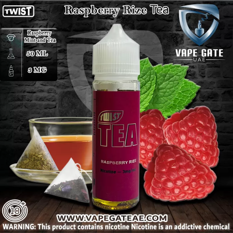 Raspberry Rize 50ml Ejuice by Twist Tea PGVG - 3 mg - 50 ml