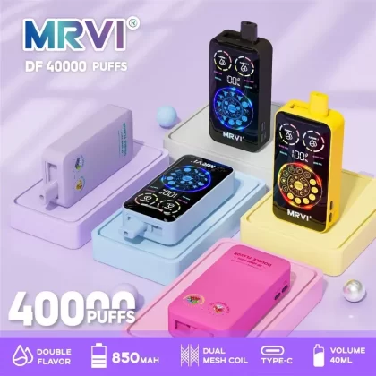 Original MRVI DF 40000 Puffs Dual-Flavor Full-Screen Vaporizer ( Worldwide)