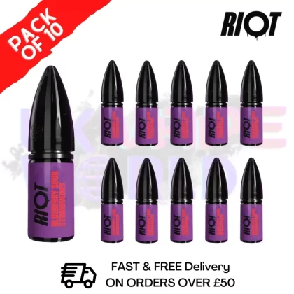 Blue Sour Strawberry Riot X Nic Salt Box Of 10