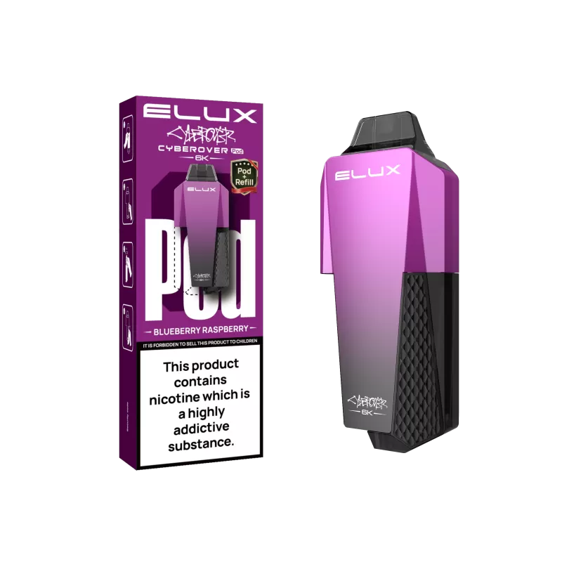 Elux Cyberover 6K Prefilled Pods - Banana Ice, Blueberry Cherry Cranberry - Image 3