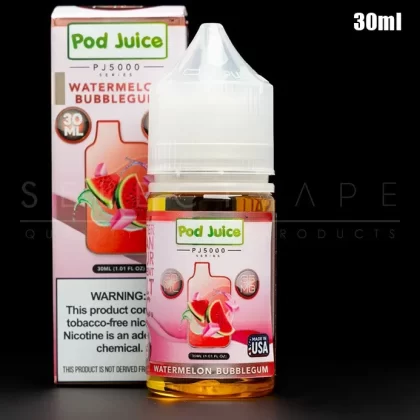 Pod Juice PJ5000 Series – Watermelon Bubblegum Nic Salt 30ml