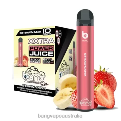 Bang Vape XXL 2000 puffs 6006N25 Strawnana – Vape Gang Melbourne - Bangvapeaustralia