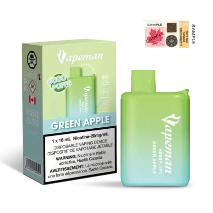 VAPEMAN 6000 – GREEN APPLE