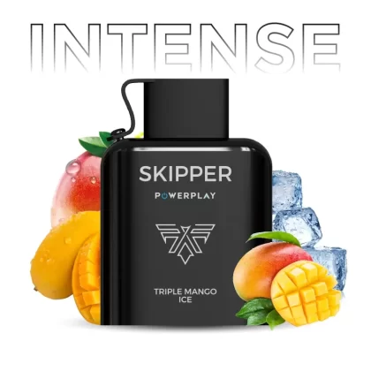 Skipper Powerplay Intense – Triple Mango Ice Disposable Pod (16000 Puff) (50Mg)