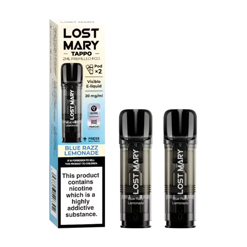 Blue Razz Lemonade Lost Mary Tappo Pods - Vape Product