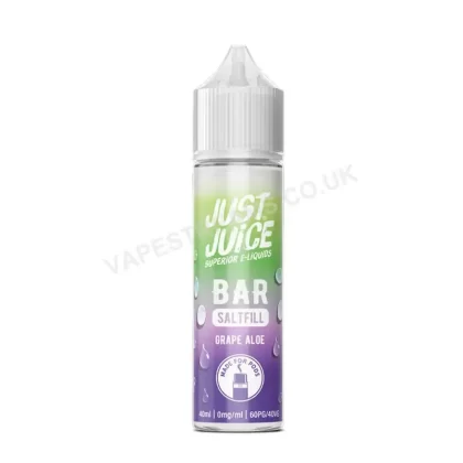 Just Juice Bar Grape Aloe Saltfill E-Liquid - Vapestreams Co