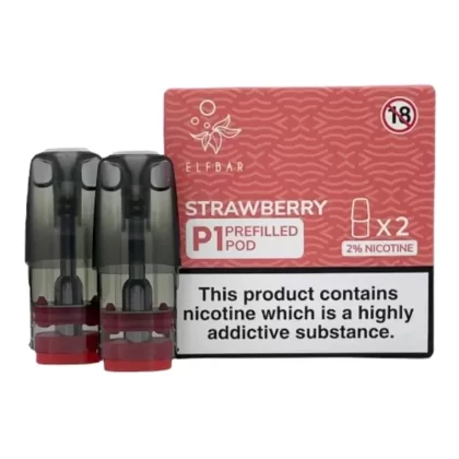 Strawberry Elf Bar Mate P1 Prefilled Pod - Eliquidsupply