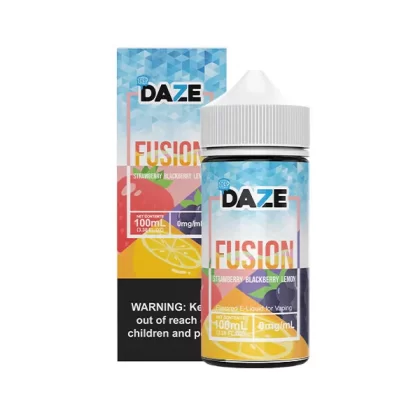 Strawberry Blackberry Lemon Iced by 7Daze Fusion 100mL - 3MG