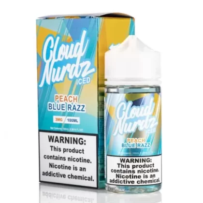 CHILLED Peach Blue Razz Cloud Nurdz 100mL - Beyondvape