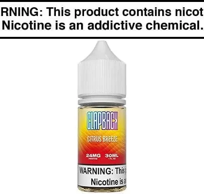 CITRUS BREEZE BY CLAP BACK SALTS 30ML - Vapejuice