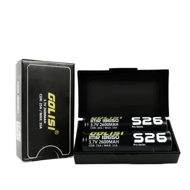 Golisi S26 18650 2600mAh 35A Battery TWIN PACK