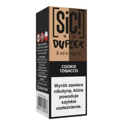 Liquid SIC! NIC 8ml 6mg Cookie Tobacco – Duplex