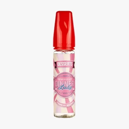Strawberry Macaroon 50ml Shortfill E-Liquid by Dinner Lady - Nicotine Salt Short (+0.70)