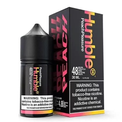 Peach Pleasure Tobacco- Nicotine By Humble Salts 30ml