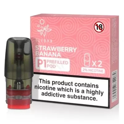 Strawberry Banana Elf Bar Mate P1 Prefilled Pod - Ecigpremium