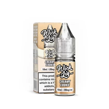 Wick Liq Bar Juice Creamy Cookie 10ml Nic Salts E-Liquid - 20mg
