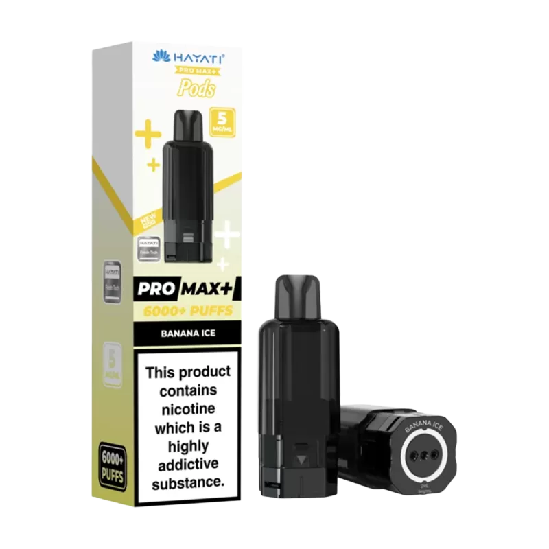 Banana Ice Hayati Pro Max+ Refill Pack - 20mg - Vape Product - Image 3