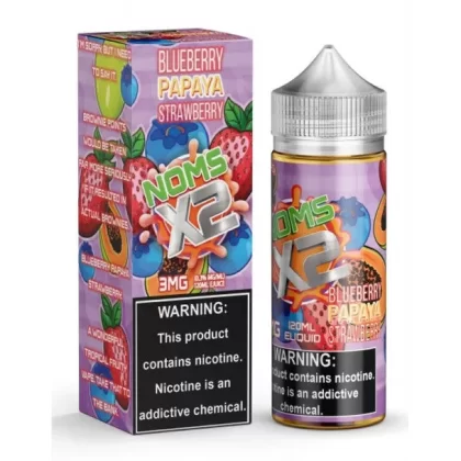 Noms X2 E-Liquid 120ml - White Peach Raspberry / 0mg - Skullvaping