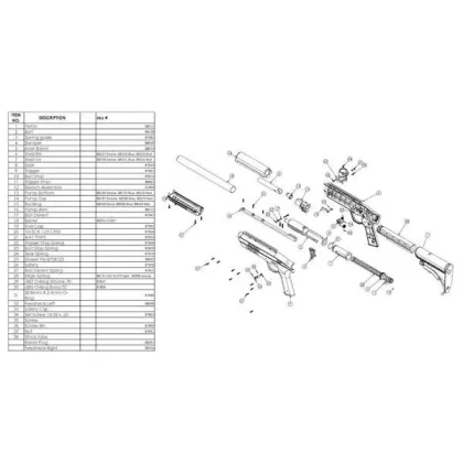 Rifle Parts – Gotcha Part# 13 Pump Bottom Blue (Old)