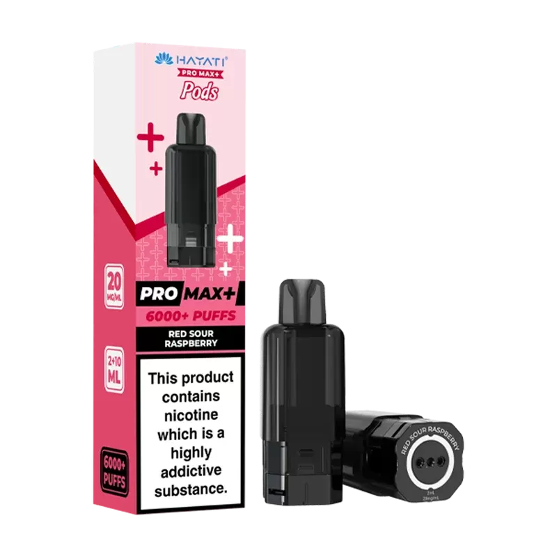 Red Sour Raspberry Hayati Pro Max+ Refill Pack - Ecigdepot