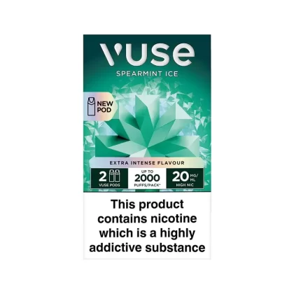Vuse Extra Intense Spearmint Ice Pods (2 Pack) - Strength#20mg>10mg (AF9D22)
