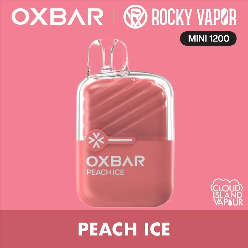 Rocky Vapor Oxbar Mini 1200 Disposable Vape – Peach Ice