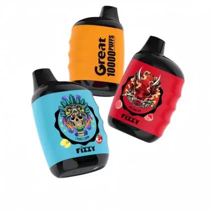 Fizzy Great 10000 Puffs EU Mesh Coil Disposable Vape - Random Flavors(fast Delivery), Watermelon; 5-nicotine