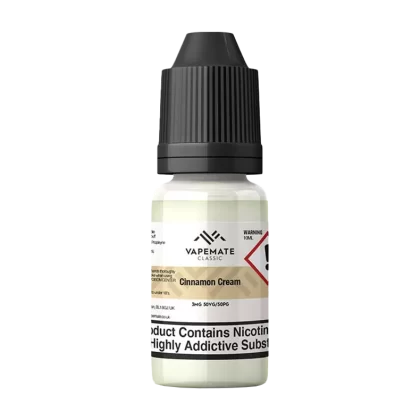 Vapemate Classic Cinnamon Cream 10ml - 3mg - Vape Product (2F2C08)