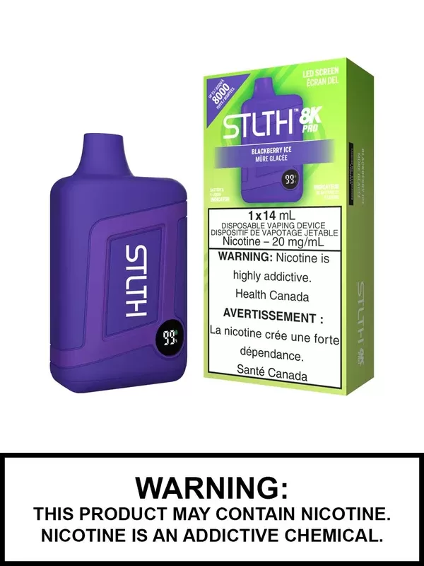 Blackberry Ice STLTH 8K Pro Disposable Vape