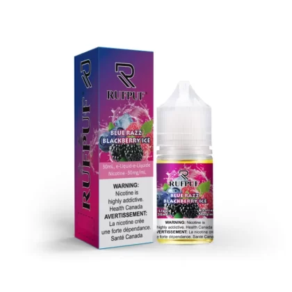 RufPuf Canadian Series Blue Razz Blackberry Ice Nic Salt – 30ml - Vape Product, Vape Product