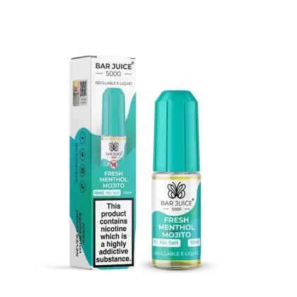 Bar Juice 5000 Fresh Menthol Mojito Nic Salt - Nicotine Strength#10mg>20mg