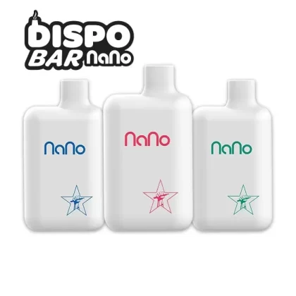 Dispo Bar Nano Disposable Vape - Flavor#Dragon Melons>Frozen Pina Colada>Ghost Town>Miami Mint>Watermelon Strawberry>Mint Tobacco>Vanilla Tobacco