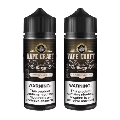 Vape Craft Strawberry Lemonade 2 Bottle Bundle - 240mL (2x120mL); Vape Product, Vape Product