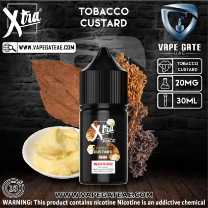 TOBACCO CUSTARD - XTRA SALTNIC 30ML - 20 mg