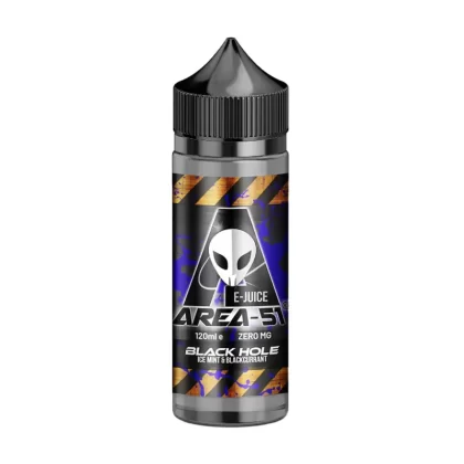 Area 51 Black Hole 100ml Shortfill E-Liquid - 1 x 18mg Nic Shot