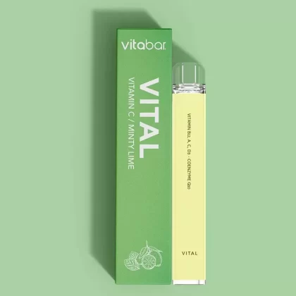 Vitabar Vitamin Disposable Vape Pen - Option#Boost Vitamin B12>Soothe Melatonin>Vital Vitamin C>Chill Chamomile>Energy Caffeine>Restore Collagen