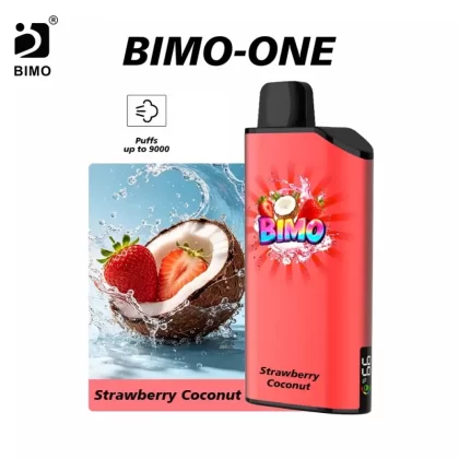 BIMO ONE 9000 Puffs – Strawberry Coconut - Vape Store