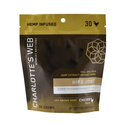 Hip & Joint Full Spectrum Dog Chews – Chicken – Charlotte’s Web - unit#30 Count - 75mg>60 Count - 150mg