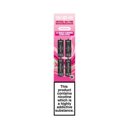 SKE Crystal 4in1 Ultimate Edition Multi-Flavour Pods (4 Pack) - Nicotine Strength#20mg (4903AE)