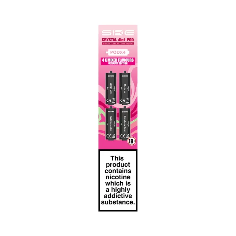 SKE Crystal 4in1 Ultimate Edition Multi-Flavour Pods (4 Pack) - Nicotine Strength#20mg (4903AE)