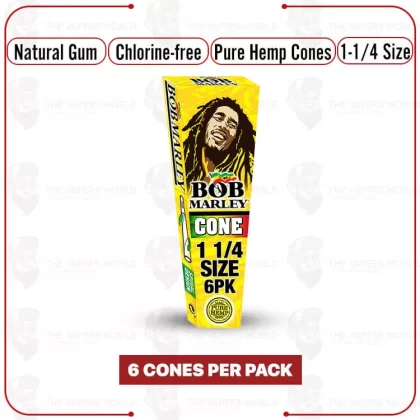 Bob Marley – PH – Pre-Rolled Cone – 1-1/4 Size – 6PK - Thevapersworld
