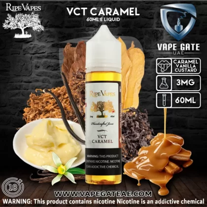 VCT Caramel - 60ml E liquid by Ripe Vape - 3 mg / 60 ml