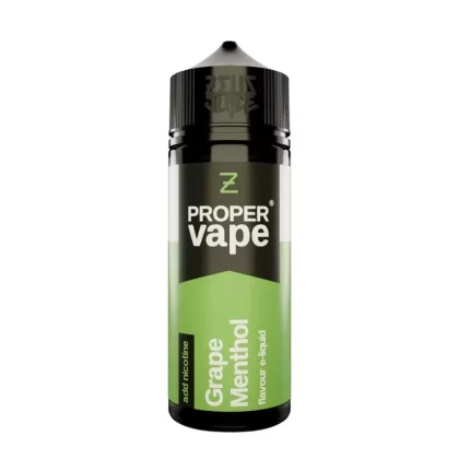 Grape Menthol 100ml Short Fill by Proper Vape