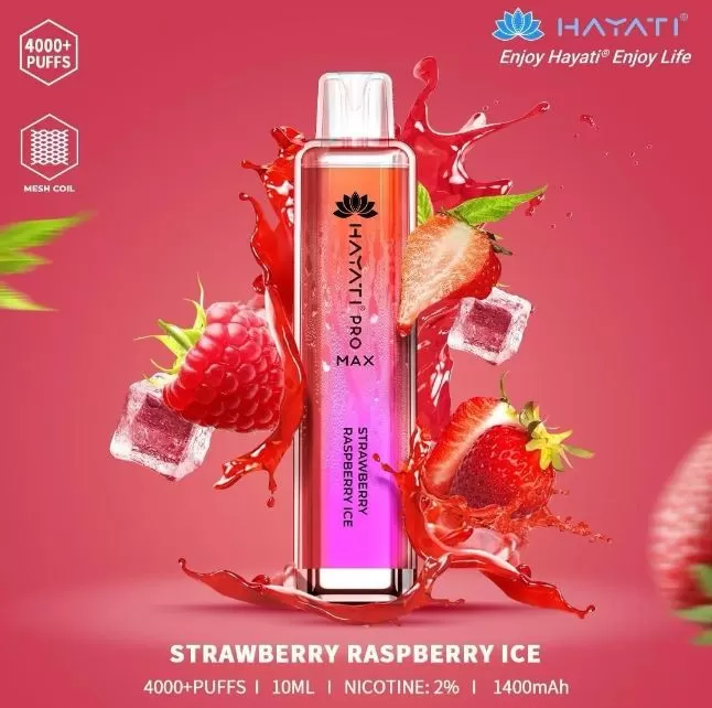Hayati Pro Max Disposable Vape (4,000 Puffs) - Juicy Peach / 20 mg - Image 3