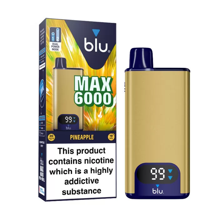 Blu Max 6000 Prefilled Pod Kit - Pineapple - Image 3