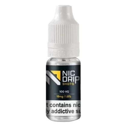 Nic Drip 100VG/18mg Nic Shots – NIC DRIP 100VG 18MG Nicotine Shot
