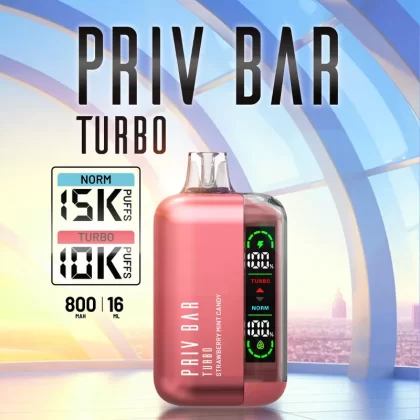 PRIV BAR Turbo Disposable Device - 15000 Puffs - Cherry Paradise
