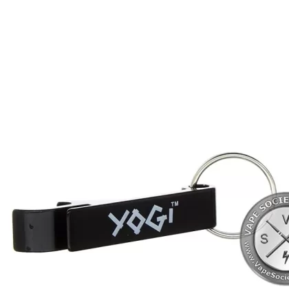 Yogi E-Liquid Bottle Opener Keychain Black